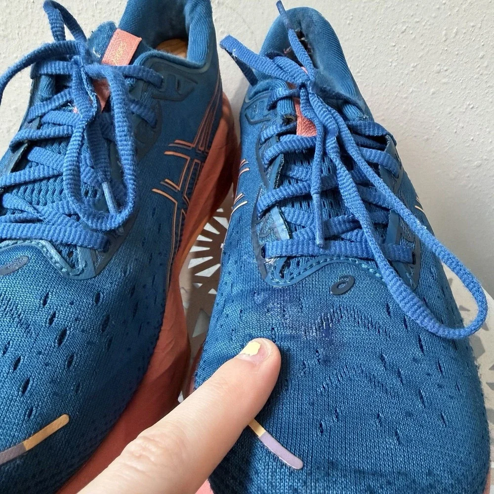 Women's ASICS Gel-Cumulus 26 Running Shoes Size 10 Rich Navy/Faded Orange